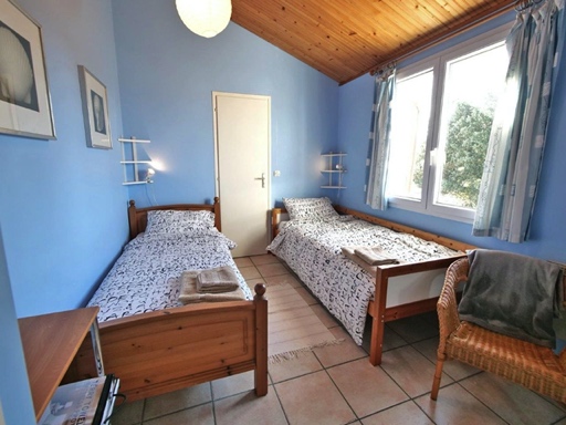 Twin Bedroom at Villa Les Pins du Phare